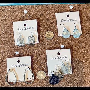 Kim Rodgers For Sensitive Ears Earrings 6 pair NWT Never worn
